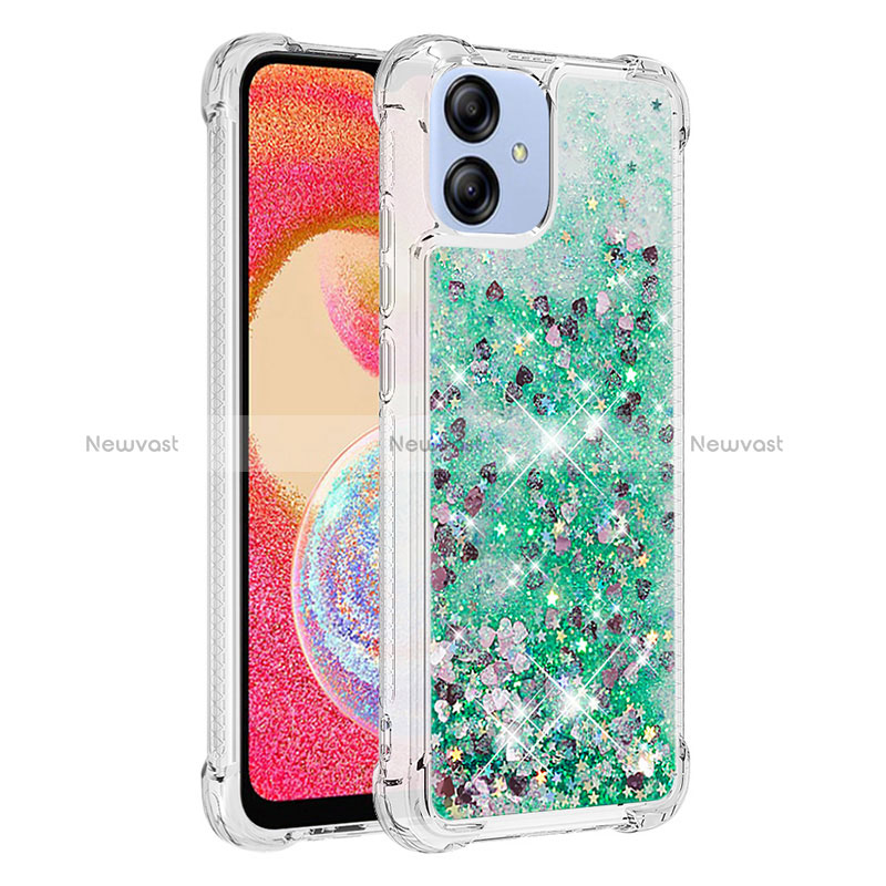 Silicone Candy Rubber TPU Bling-Bling Soft Case Cover YB3 for Samsung Galaxy M04 Green