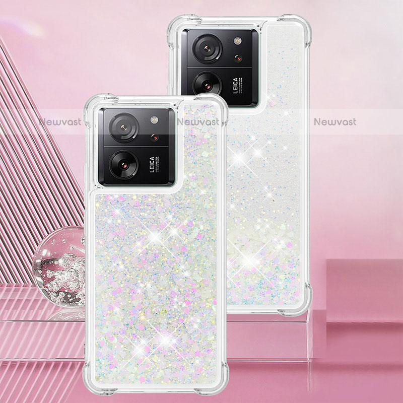 Silicone Candy Rubber TPU Bling-Bling Soft Case Cover YB3 for Xiaomi Redmi K60 Ultra 5G Silver