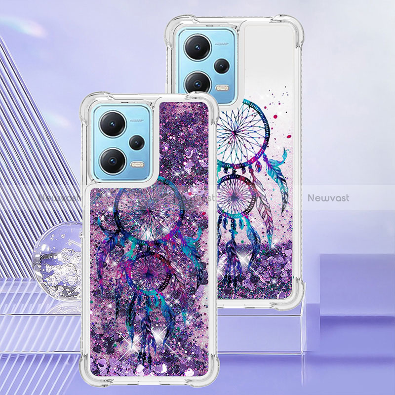 Silicone Candy Rubber TPU Bling-Bling Soft Case Cover YB3 for Xiaomi Redmi Note 12 5G Purple