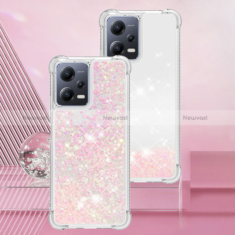 Silicone Candy Rubber TPU Bling-Bling Soft Case Cover YB3 for Xiaomi Redmi Note 12 Pro 5G Pink
