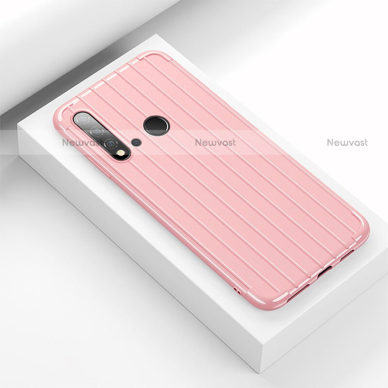 Silicone Candy Rubber TPU Line Soft Case Cover C01 for Huawei P20 Lite (2019)