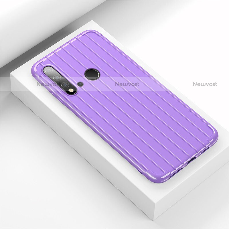 Silicone Candy Rubber TPU Line Soft Case Cover C01 for Huawei P20 Lite (2019)