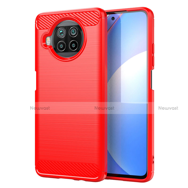 Silicone Candy Rubber TPU Line Soft Case Cover C01 for Xiaomi Mi 10T Lite 5G Red