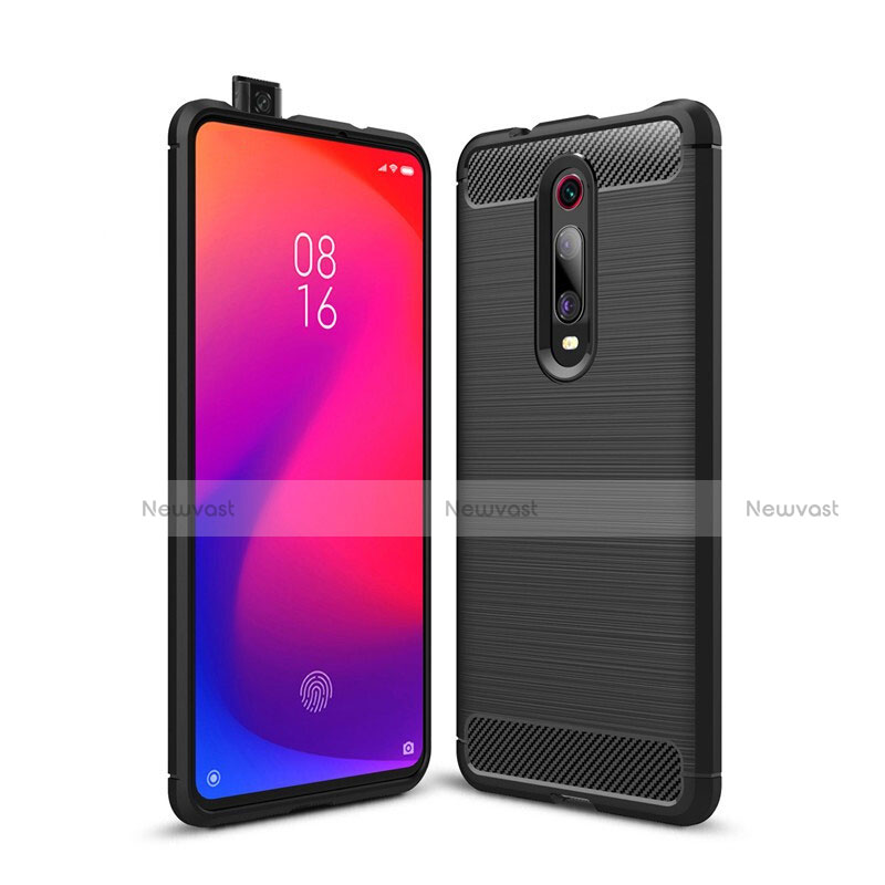 Silicone Candy Rubber TPU Line Soft Case Cover C01 for Xiaomi Mi 9T Pro Black