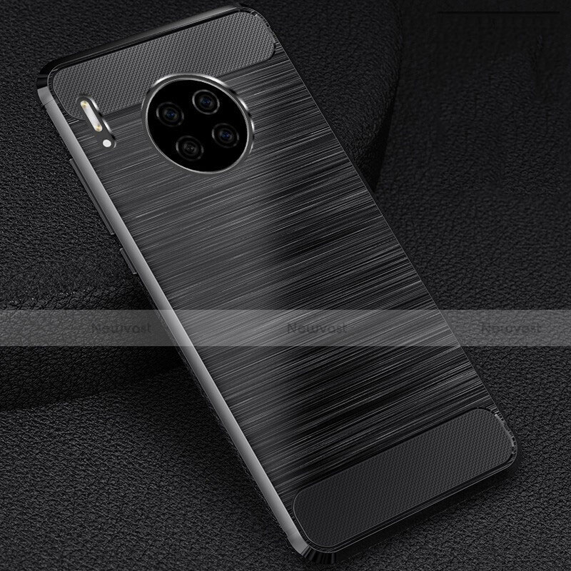 Silicone Candy Rubber TPU Line Soft Case Cover C02 for Huawei Mate 30 Black