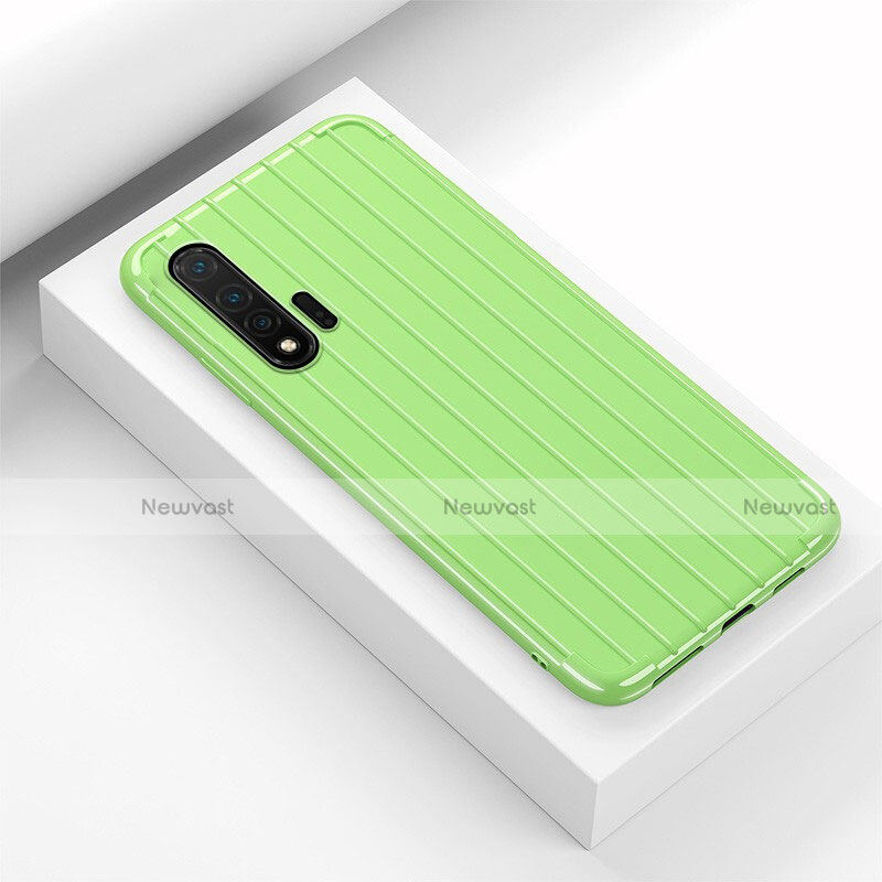 Silicone Candy Rubber TPU Line Soft Case Cover C02 for Huawei Nova 6 Green