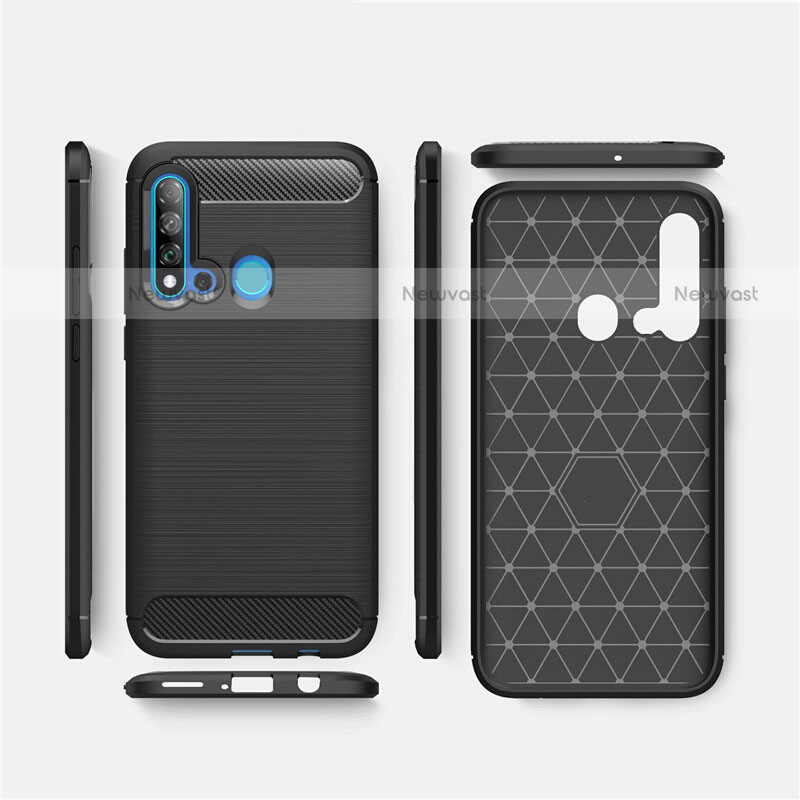 Silicone Candy Rubber TPU Line Soft Case Cover C02 for Huawei P20 Lite (2019)