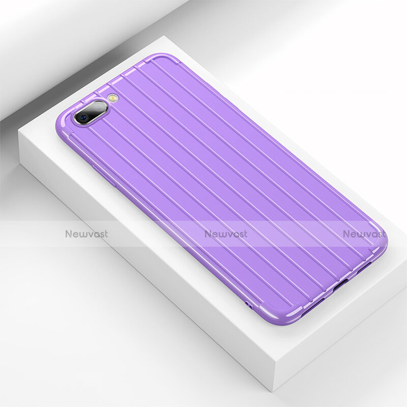 Silicone Candy Rubber TPU Line Soft Case Cover C02 for Oppo K1