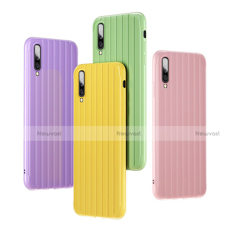 Silicone Candy Rubber TPU Line Soft Case Cover C03 for Samsung Galaxy A70S