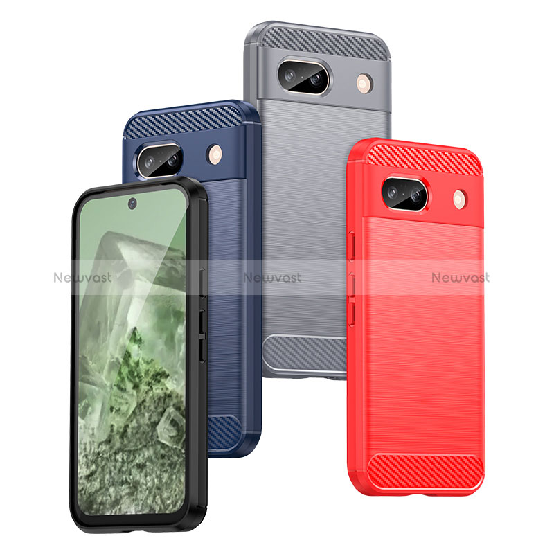 Silicone Candy Rubber TPU Line Soft Case Cover for Google Pixel 8a 5G