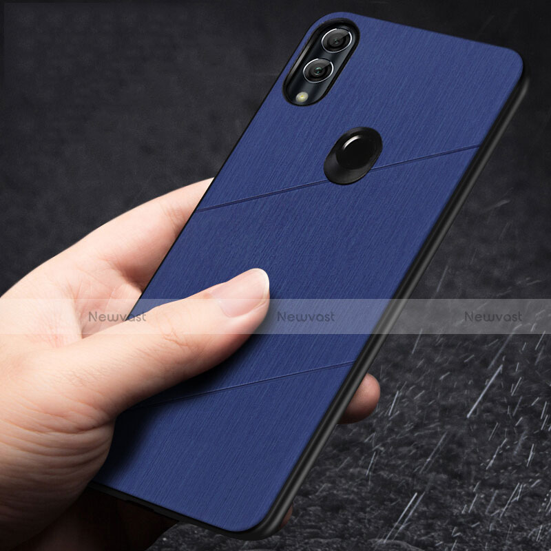 Silicone Candy Rubber TPU Line Soft Case Cover for Huawei Honor 10 Lite Blue