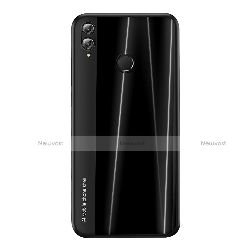 Silicone Candy Rubber TPU Line Soft Case Cover for Huawei Honor 8X Black