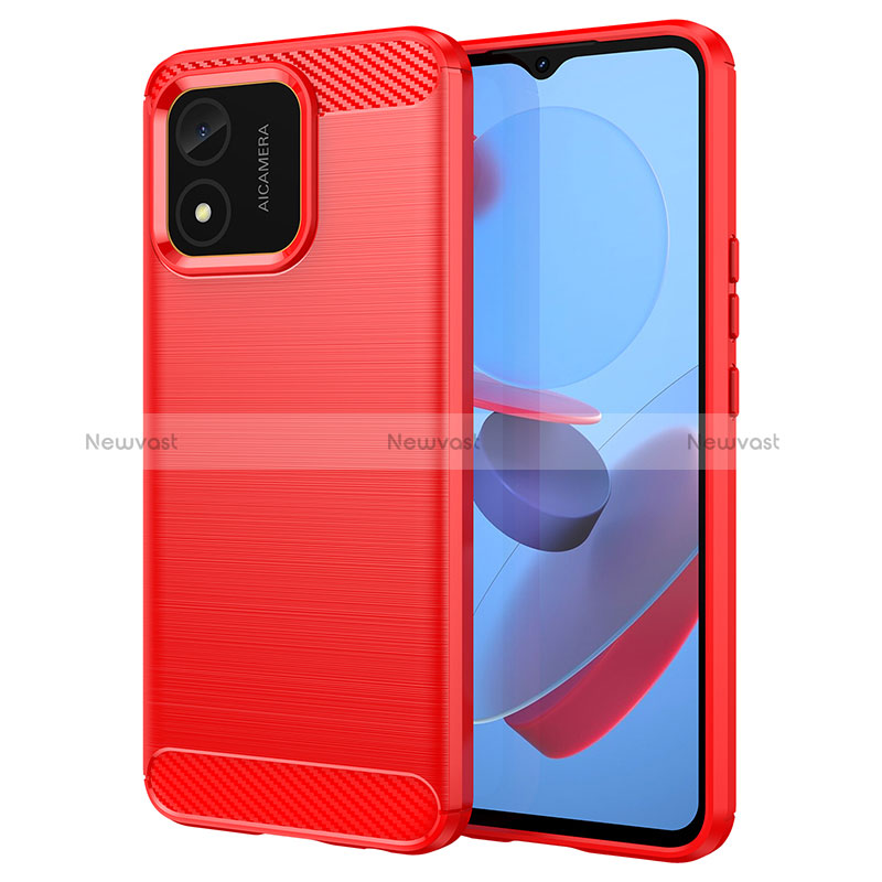 Silicone Candy Rubber TPU Line Soft Case Cover for Huawei Honor X5 Red