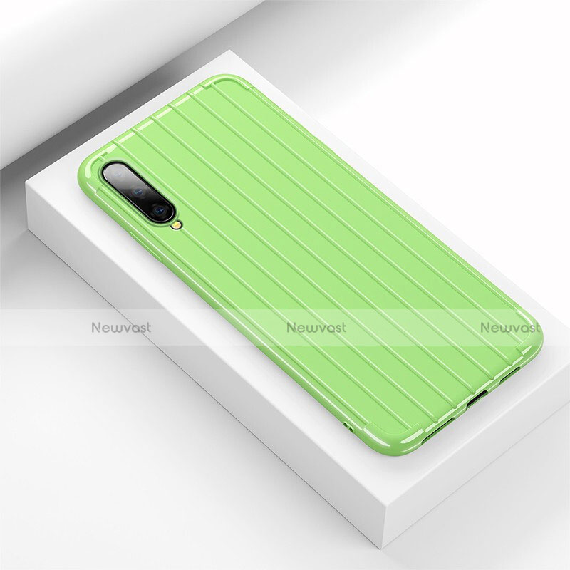 Silicone Candy Rubber TPU Line Soft Case Cover for Huawei P Smart Pro (2019) Green