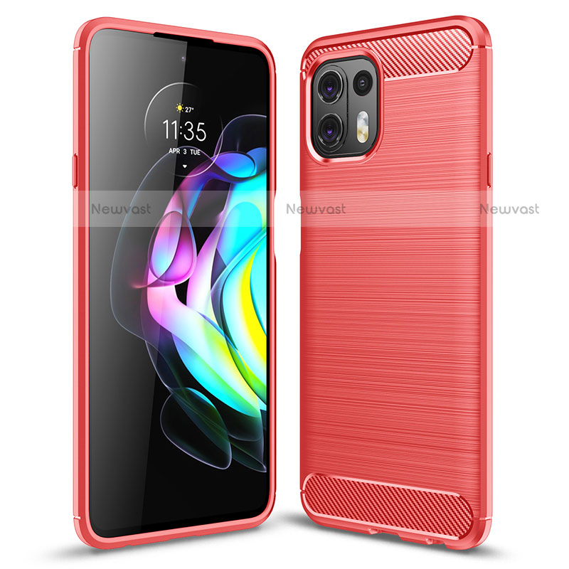 Silicone Candy Rubber TPU Line Soft Case Cover for Motorola Moto Edge 20 Lite 5G Red