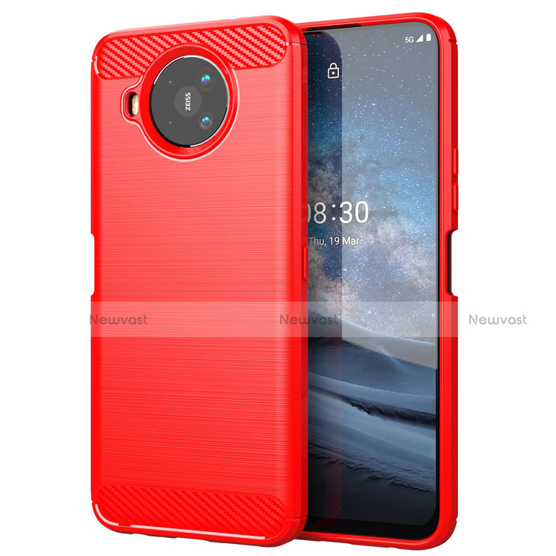 Silicone Candy Rubber TPU Line Soft Case Cover for Nokia 8.3 5G Red