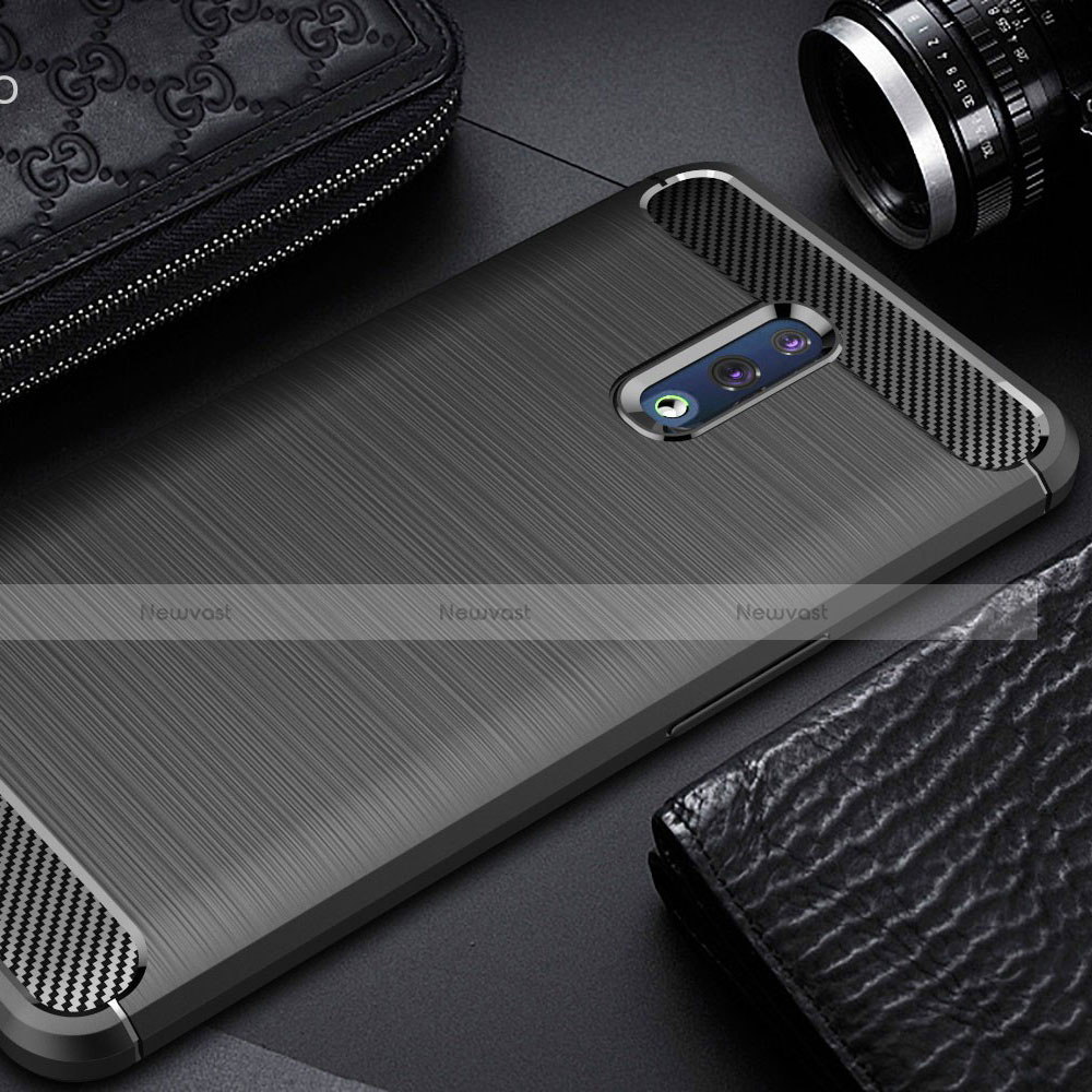 Silicone Candy Rubber TPU Line Soft Case Cover for Oppo Reno Black