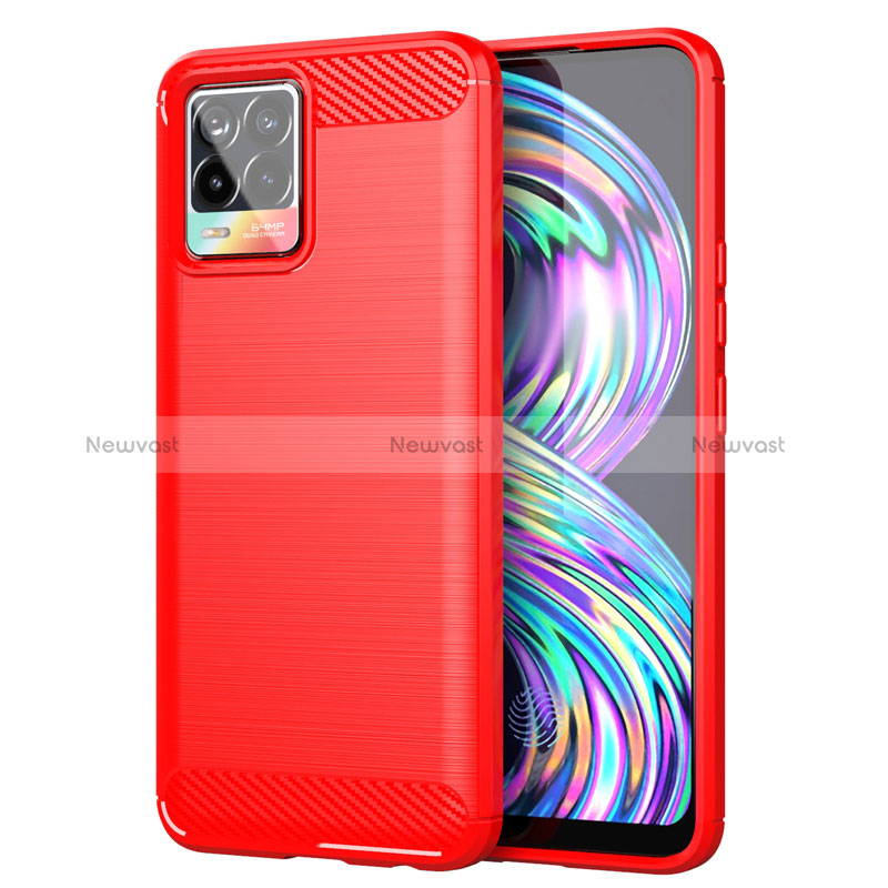 Silicone Candy Rubber TPU Line Soft Case Cover for Realme 8 Pro