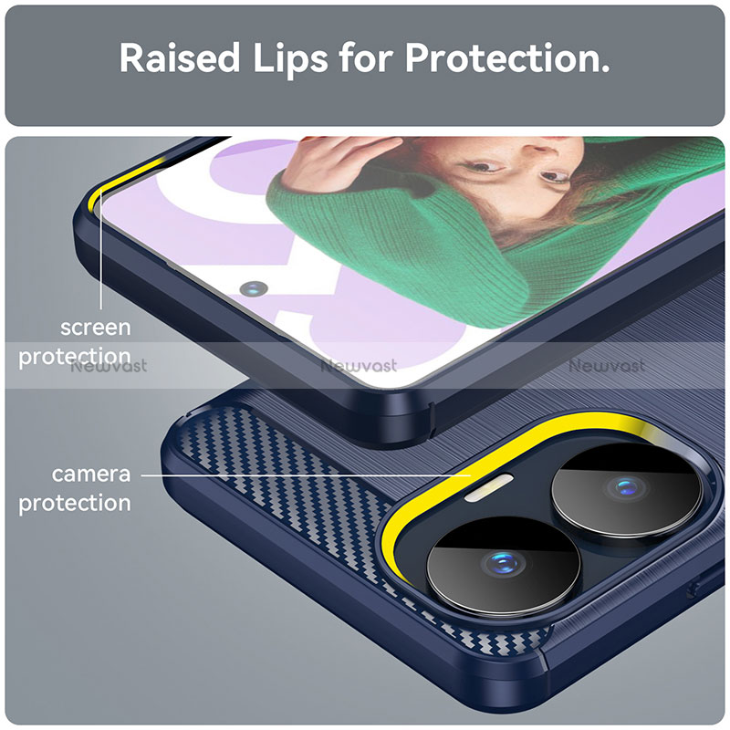 Silicone Candy Rubber TPU Line Soft Case Cover for Realme C55