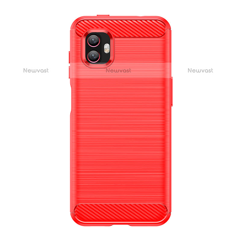 Silicone Candy Rubber TPU Line Soft Case Cover for Samsung Galaxy XCover 6 Pro 5G Red