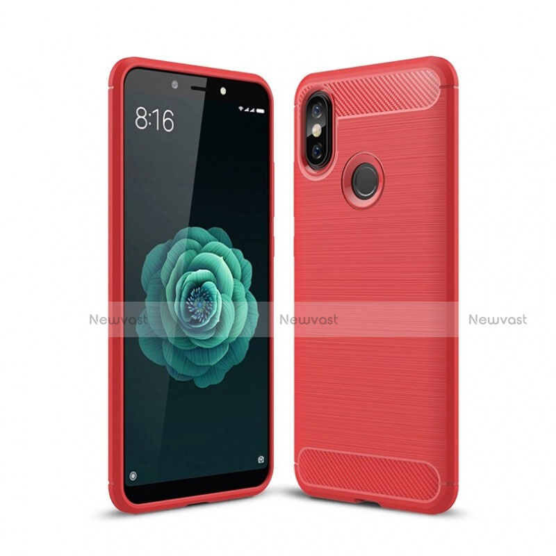 Silicone Candy Rubber TPU Line Soft Case Cover for Xiaomi Mi A2