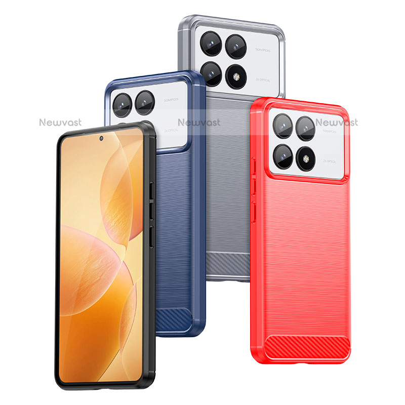 Silicone Candy Rubber TPU Line Soft Case Cover for Xiaomi Redmi K70E 5G