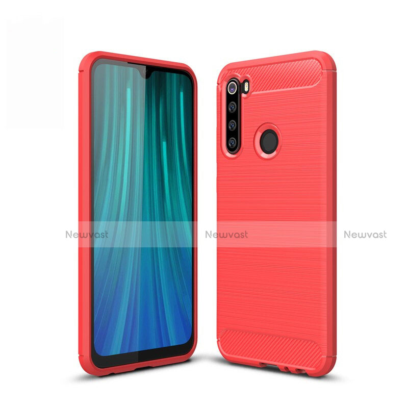 Silicone Candy Rubber TPU Line Soft Case Cover for Xiaomi Redmi Note 8T Red