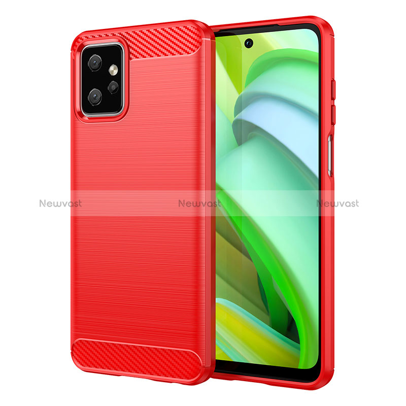 Silicone Candy Rubber TPU Line Soft Case Cover MF1 for Motorola Moto G Power 5G (2023) Red