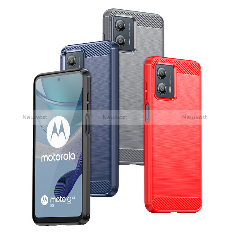 Silicone Candy Rubber TPU Line Soft Case Cover MF1 for Motorola Moto G53 5G