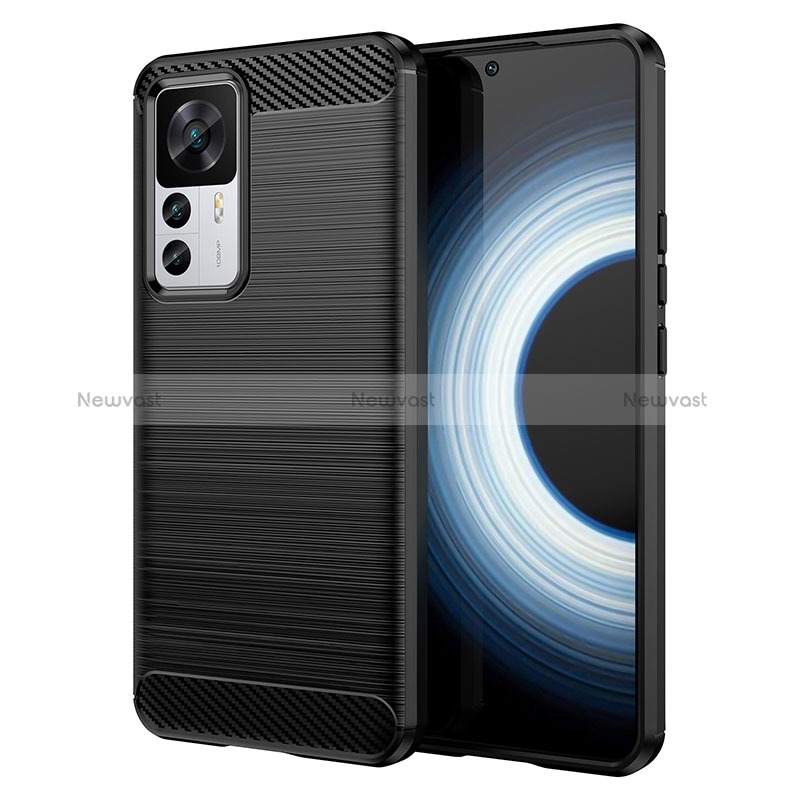 Silicone Candy Rubber TPU Line Soft Case Cover MF1 for Xiaomi Mi 12T 5G Black