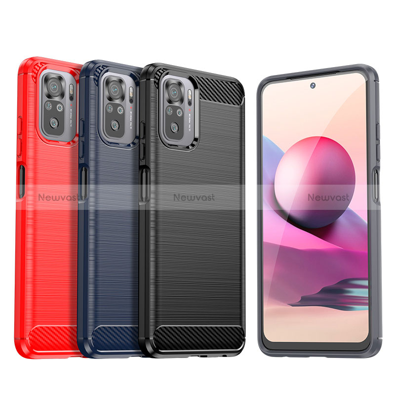 Silicone Candy Rubber TPU Line Soft Case Cover MF1 for Xiaomi Redmi Note 10 4G