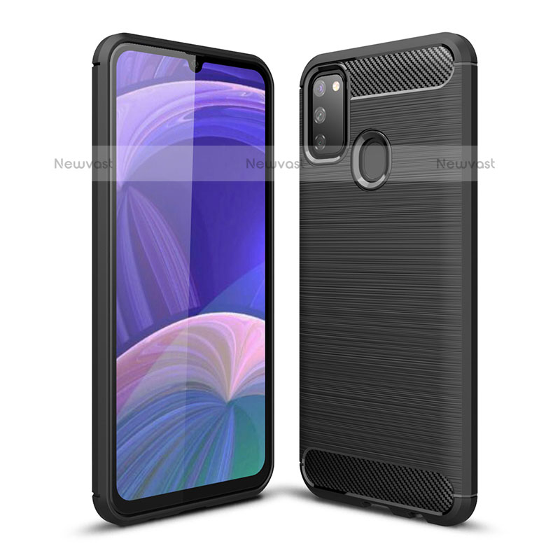 Silicone Candy Rubber TPU Line Soft Case Cover WL1 for Samsung Galaxy M30s Black