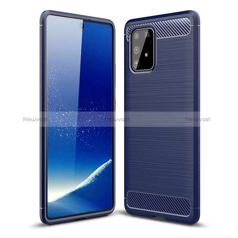 Silicone Candy Rubber TPU Line Soft Case Cover WL1 for Samsung Galaxy S10 Lite Blue