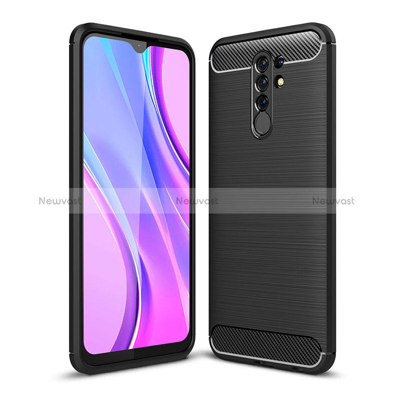 Silicone Candy Rubber TPU Line Soft Case Cover WL1 for Xiaomi Poco M2 Black