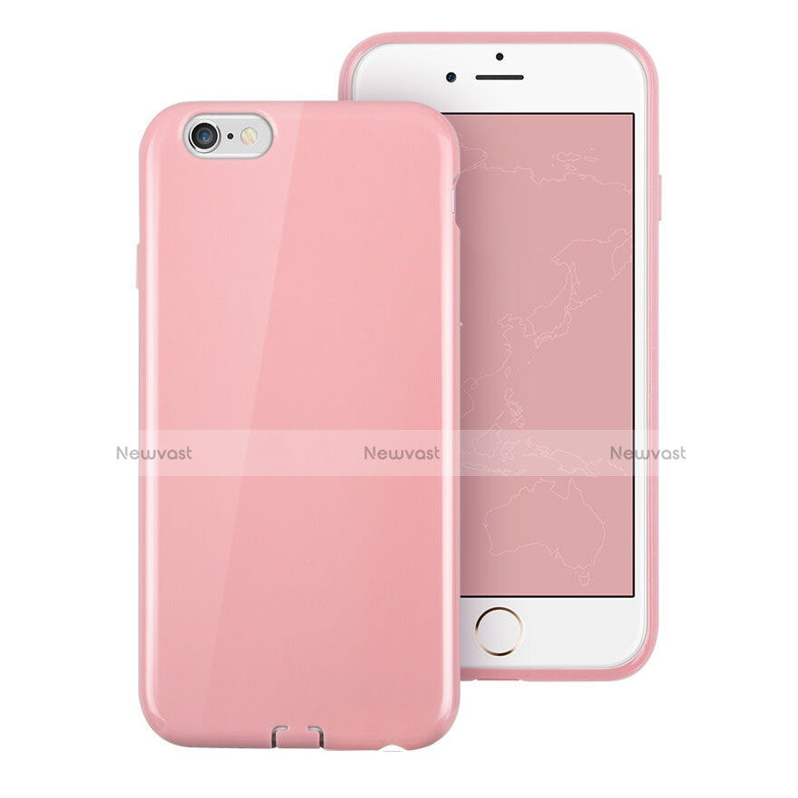 Silicone Candy Rubber TPU Soft Case for Apple iPhone 6 Pink