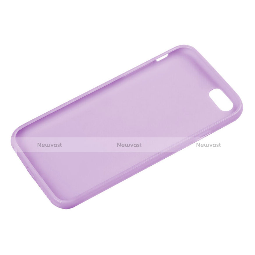 Silicone Candy Rubber TPU Soft Case for Apple iPhone 6 Plus Purple