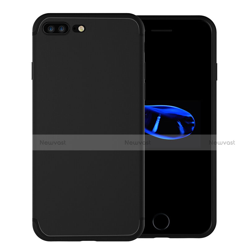 Silicone Candy Rubber TPU Soft Case for Apple iPhone 8 Plus Black