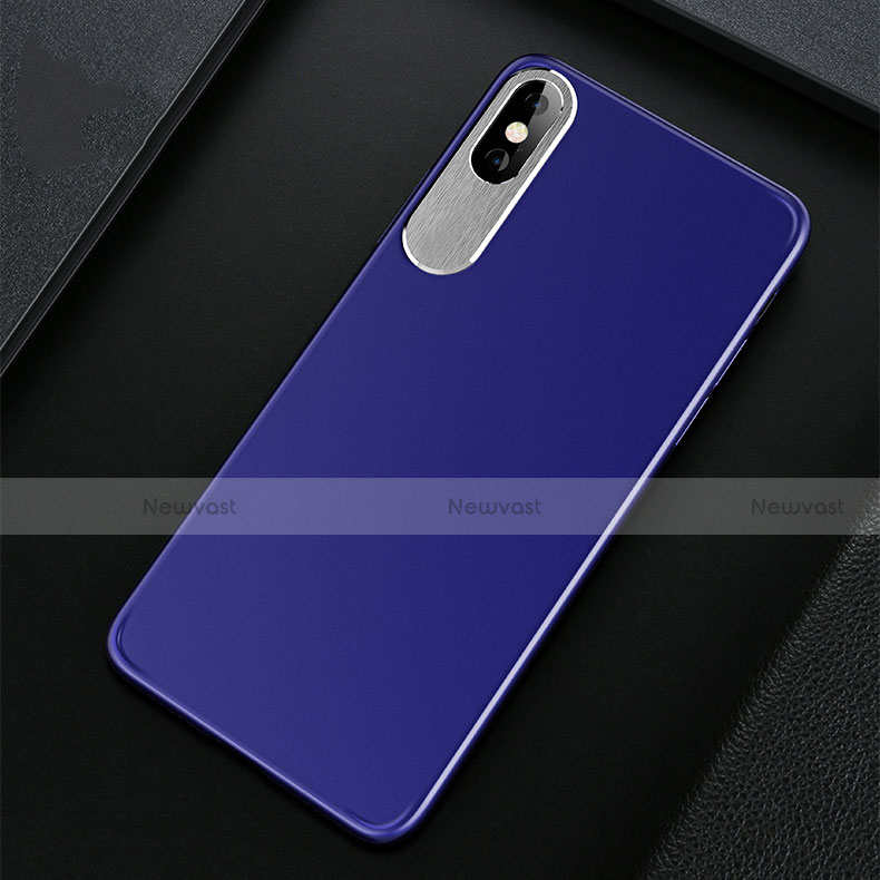 Silicone Candy Rubber TPU Soft Case for Apple iPhone Xs Blue