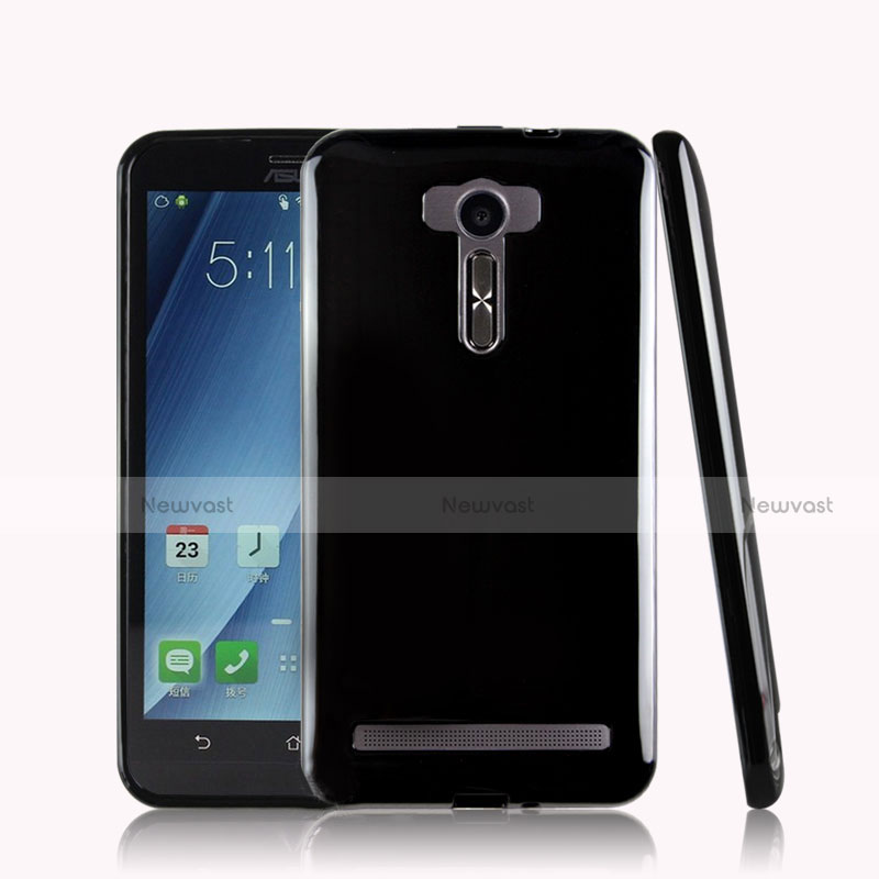 Silicone Candy Rubber TPU Soft Case for Asus Zenfone 2 Laser 6.0 ZE601KL Black