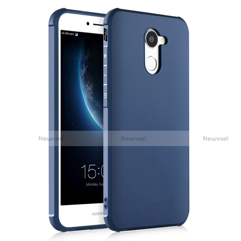 Silicone Candy Rubber TPU Soft Case for Huawei Enjoy 7 Plus Blue