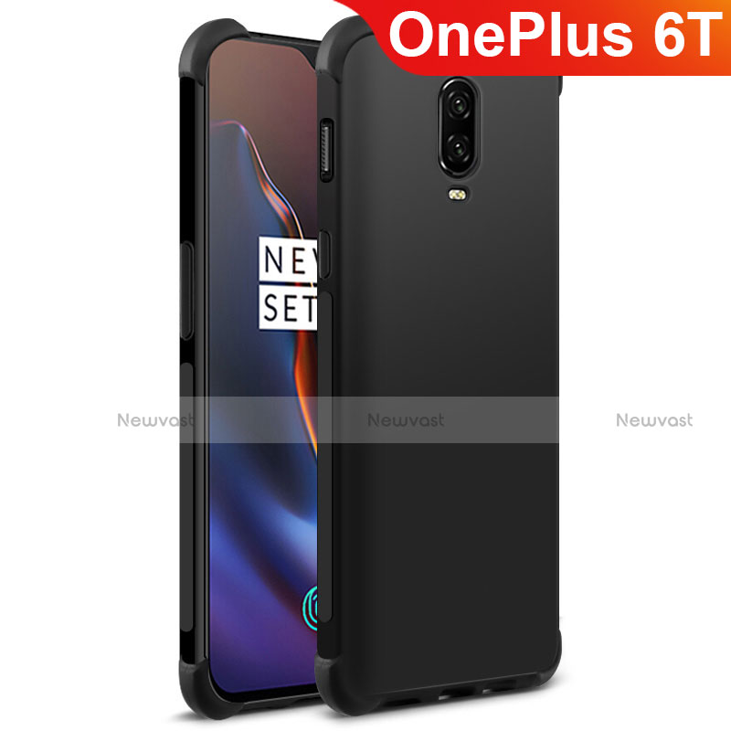 Silicone Candy Rubber TPU Soft Case for OnePlus 6T Black