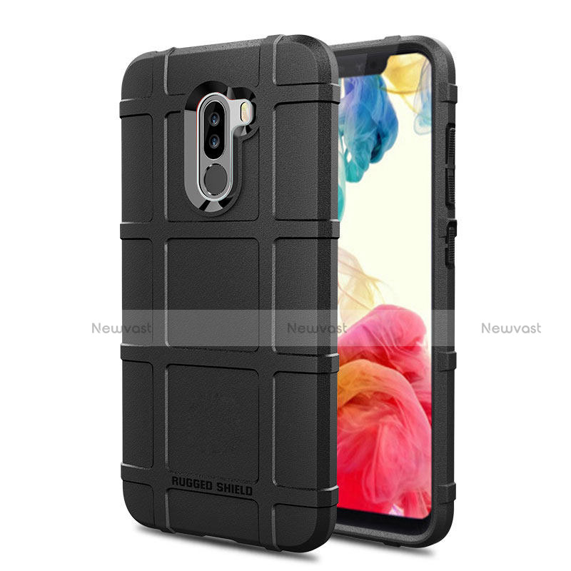 Silicone Candy Rubber TPU Soft Case for Xiaomi Pocophone F1 Black