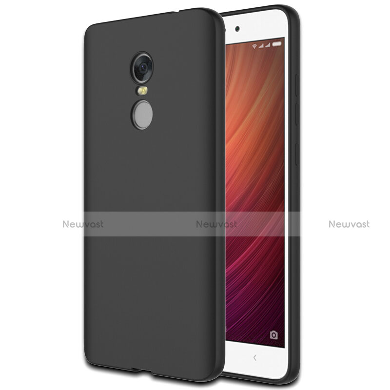 Silicone Candy Rubber TPU Soft Case for Xiaomi Redmi Note 4 Black