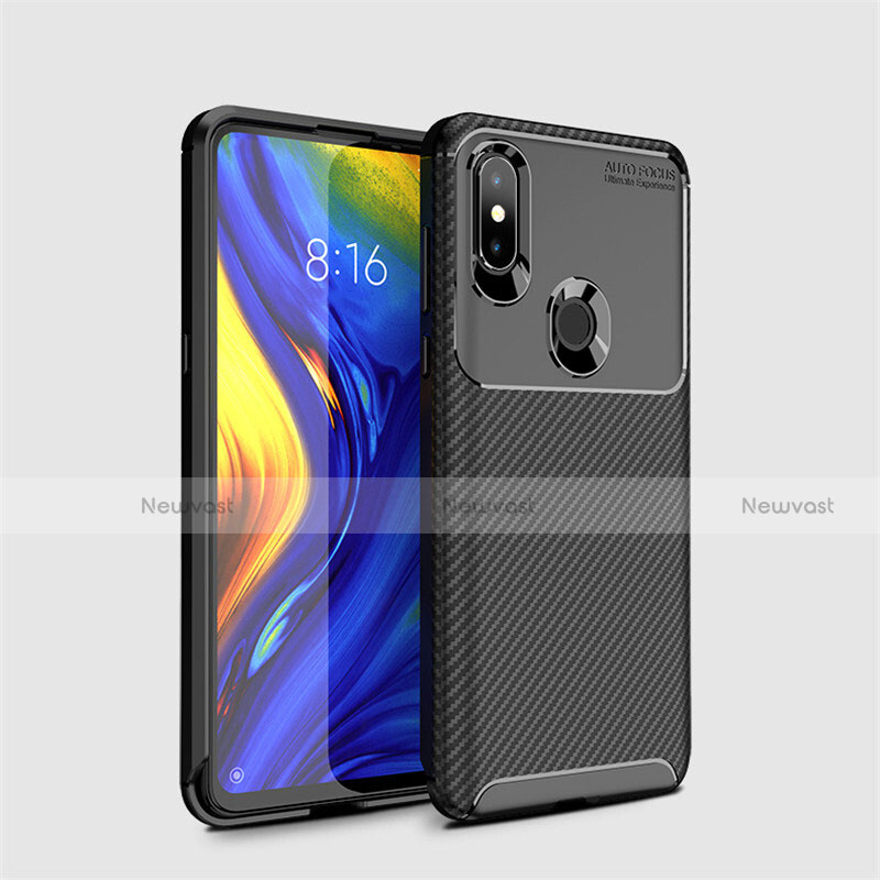 Silicone Candy Rubber TPU Twill Soft Case Cover A01 for Xiaomi Mi Mix 3