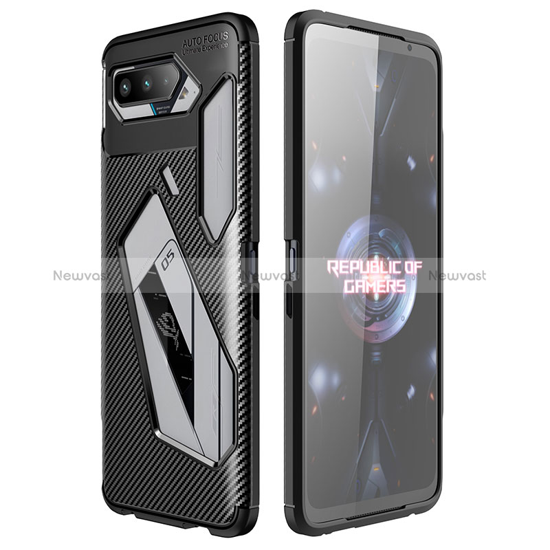 Silicone Candy Rubber TPU Twill Soft Case Cover for Asus ROG Phone 5s