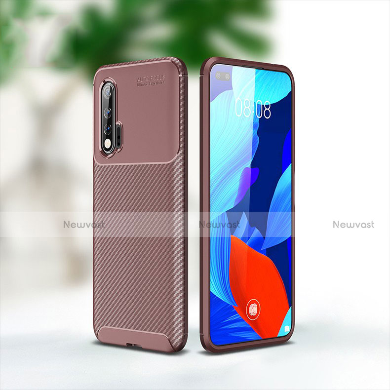 Silicone Candy Rubber TPU Twill Soft Case Cover for Huawei Nova 6 5G