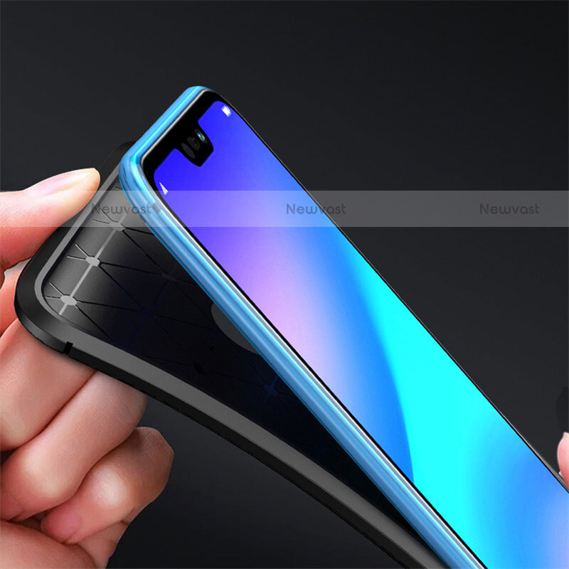 Silicone Candy Rubber TPU Twill Soft Case Cover for Huawei P20 Lite