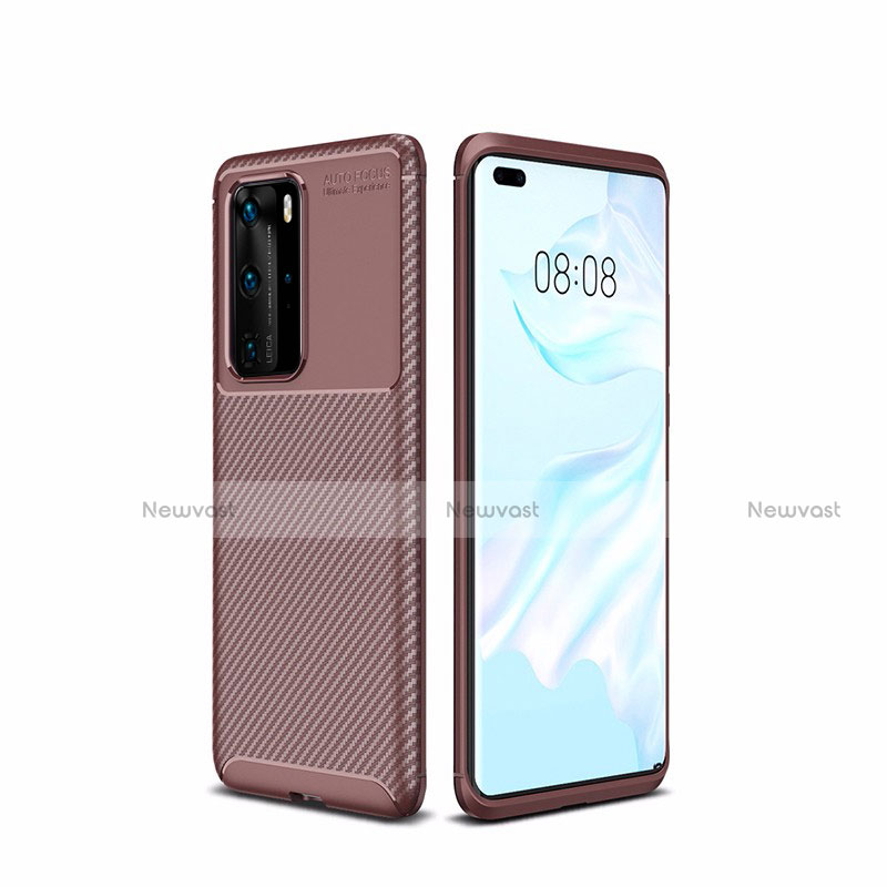 Silicone Candy Rubber TPU Twill Soft Case Cover for Huawei P40 Pro