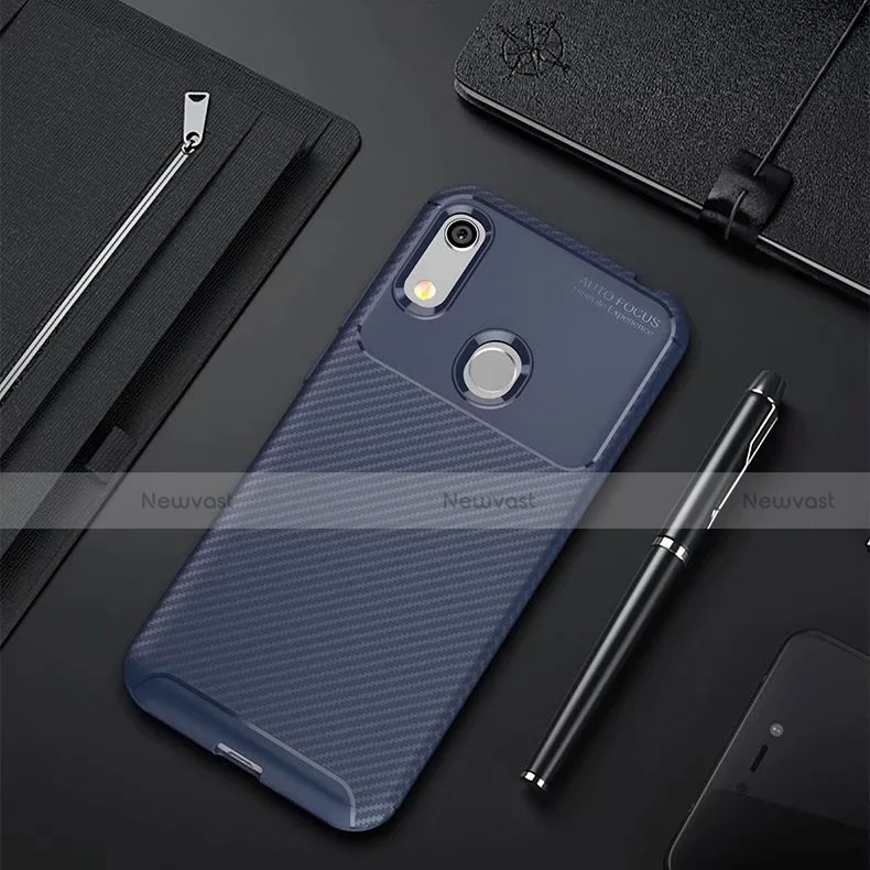 Silicone Candy Rubber TPU Twill Soft Case Cover for Huawei Y6 Prime (2019)