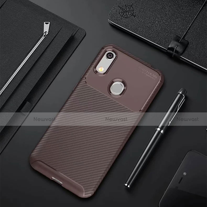 Silicone Candy Rubber TPU Twill Soft Case Cover for Huawei Y6 Prime (2019)